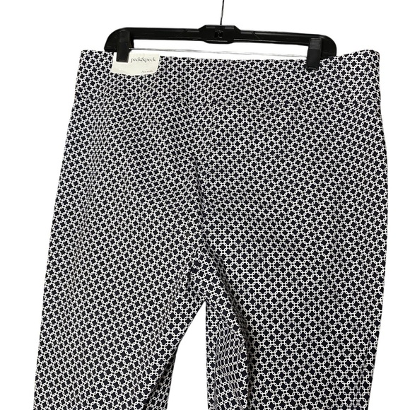 Peck & Peck Monochrome Diamond Pattern Ava Tummy control pull on Pants. SZ-16 - Picture 9 of 9